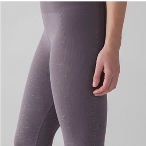 Lululemon Free to Flow 7/8 Tight Purple Dusk/White Speckled Size 2